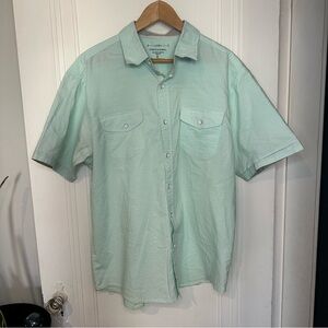 PD&C Mint Green Casual Button Down Shirt 2X